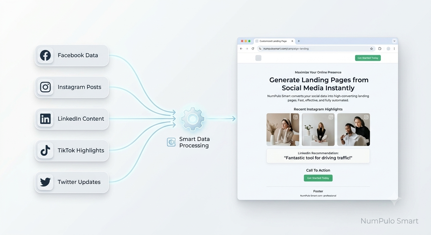 Demonstração do Criador Automatizado de Landing Pages